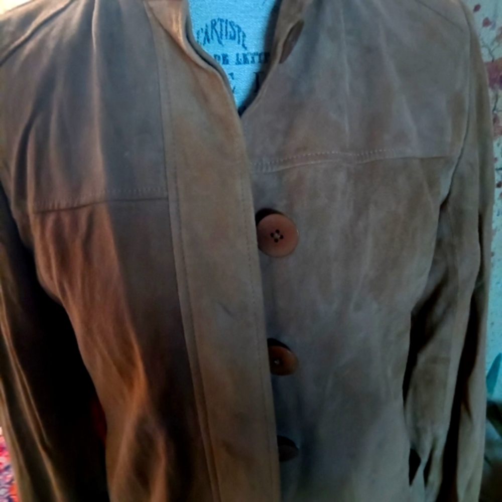 Vintage soft suede blazer